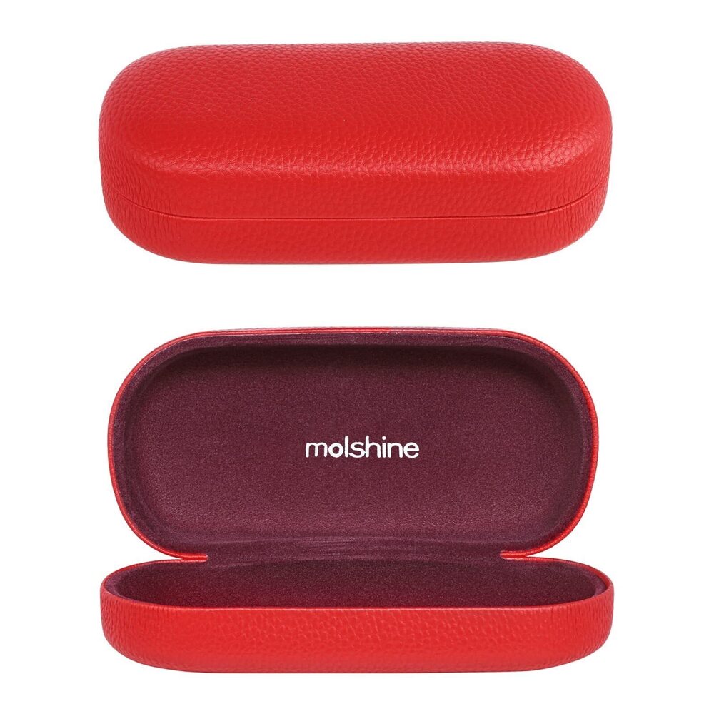 5023 Hard Shell Leather Sunglasses Case,Classic Large Glasses Case